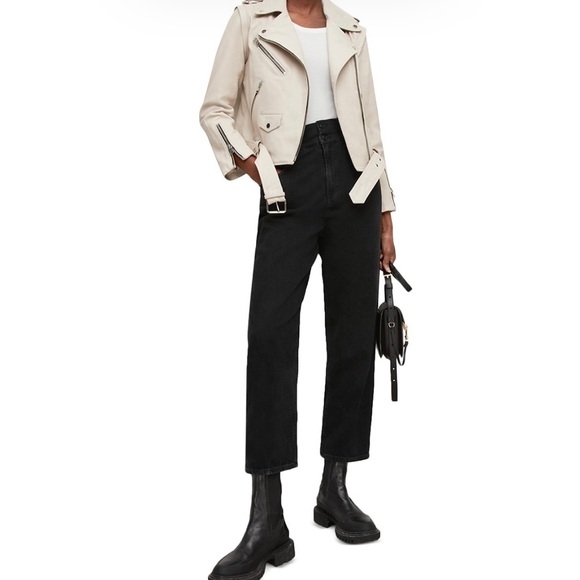 NWOT ALL SAINTS MORGAN 2-IN-1 BIKER JACKET - Picture 4 of 7